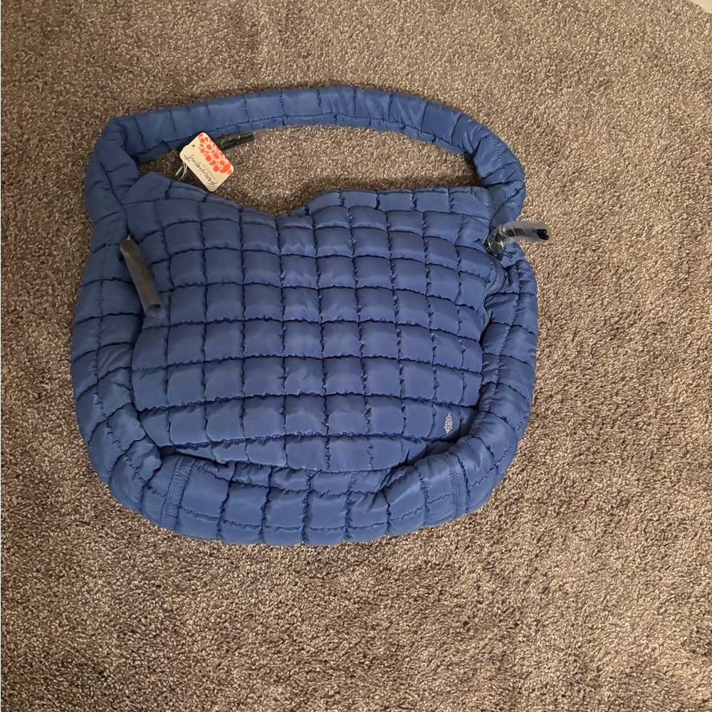 FP Movement by Free People Quilted Navy Shoulder Bag